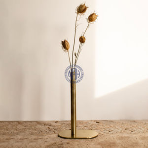 Florero de boda de 3 tallos de moda, decoración de mesa de Metal hecha a mano, exportador de tubo de regalo - Product Image 3