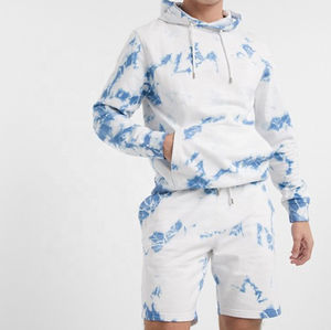 ใหม่ที่กําหนดเองพิมพ์ที่มีคุณภาพสูงมัดย้อมกางเกงขาสั้นฤดูร้อนที่กําหนดเองระเหิดฤดูร้อนชุดสําหรับผู้ชายติดตามชุดที่มีโลโก้ - Product Image 2