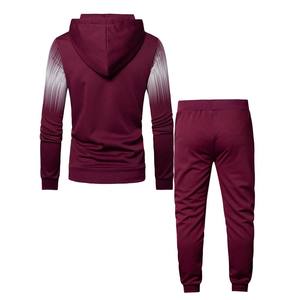 2024 New <b>Men's</b> Custom 100% Cotton Zipper Tracksuit Private Label Branded Winter Eco-Friendly Custom Sublimation Autumn 2-Piece - Product Image 4