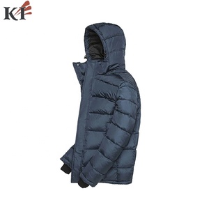 Men's Olive Green Cotton Puffer <b>Jacket</b> <b>Waterproof</b> Reversible Casual Winter Coat Regular Fit Zipper Closure Solid Color 100% Silk - Product Image 6