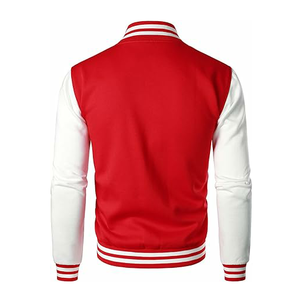 Premium Unique OEM Custom Chenille <b>Patch</b> Embroidery Leather Sleeve Vintage Breathable CollegeBaseballjacket for men - Product Image 2
