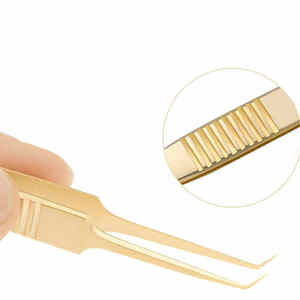 Pince à cils en acier inoxydable Pince à cils avec logo personnalisé - Product Image 3