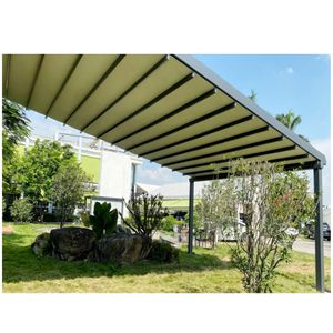 Aangepaste Intrekbare Pergola Covers & Luifels Luifel Dak Systeem Gemaakt Met Duurzaam Pvc Zeilmateriaal & Aluminium Frame - Product Image 1