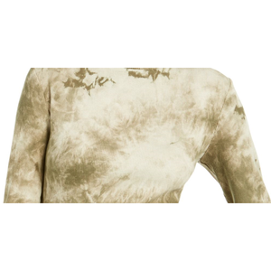 Camiseta de punto con cuello simulado y efecto tie-dye para mujer Planet Gold Junior, color verde, talla XS - Product Image 3