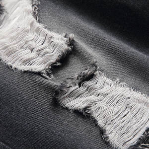 "men's <b>shorts</b> <b>shorts</b> for men Black with grey washed Denim Knee Length <b>Slim</b> <b>Fit</b> Casual Summer Wear" - Product Image 4