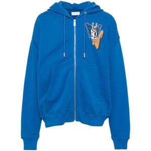 Alta calidad invierno ácido lavado desgastado polar 100% algodón Hip Hop Streetwear Sudadera con capucha hombres venta al por mayor Logo cremallera frontal - Product Image 4