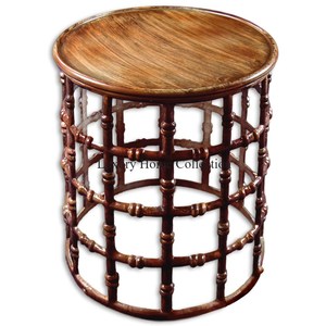 Aluminum Casted Floral Designer High Grade Gold Plated Stand With White Marble Base and <b>Glass</b> <b>Round</b> Top <b>Coffee</b> <b>Tables</b> Supplies - Product Image 5