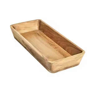 Plateau en bois rectangulaire élégant personnalisable pour servir du vin, du café et du thé avec poignées élégantes par décor impex - Product Image 6