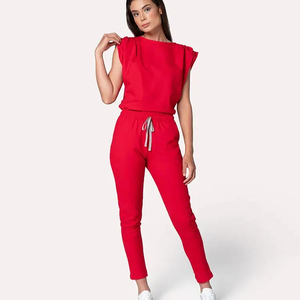 Wholesale Hospital Uniforms <b>Scrubs</b> Vendors <b>Nurse</b> <b>Scrubs</b> Top with Jogger <b>Scrubs</b> Uniforms Sets Women Stretchy Set - Product Image 1