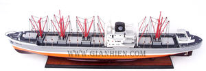 El fabricante de Gia Nhien aprueba el diseño personalizado MOQ bajo SEINE LLOYD BUQUE DE CARGA GENERAL con grúas-Modelo de barco de alta calidad - Product Image 4