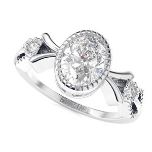 แหวนหมั้นเพชร3เม็ด2.00CT สำหรับผู้หญิง - Product Image 6