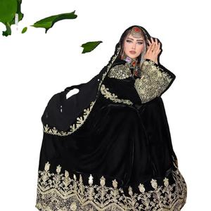 Robe kuchi vintage ethnique tribal, robe de soirée traditionnelle afghane/pakistanaise Kuchi Kochi 3078 - Product Image 1