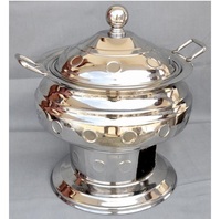 Chauffe-plats en métal en laiton chauffe-plats de Style de luxe pour les hôtels et les plats de Buffet de mariage servant des plats en or