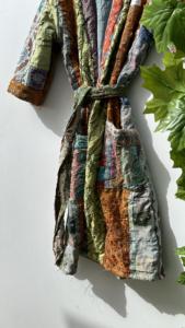 Abrigo de invierno acolchado Vintage largo para mujer de la mejor calidad, chaqueta Kantha de algodón multiretazos hecha a mano, tela estampada informal de primavera - Product Image 4