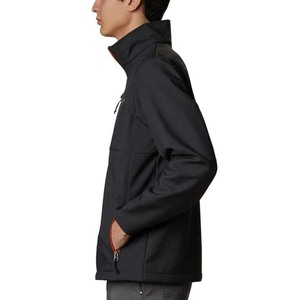 Chaqueta Softshell personalizada para hombre, chaquetas de carcasa blanda de Spandex para hombre, chaquetas cortavientos cómodas transpirables para hombre - Product Image 3