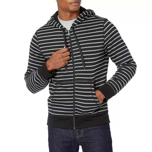 Cheap Custom Logo <b>Men</b> Winter Sports <b>Running</b> Athletic Apparel Cotton <b>Men's</b> <b>Hoodies</b> Basics Striped Design Zipper <b>Hoodies</b> 2025 - Product Image 1