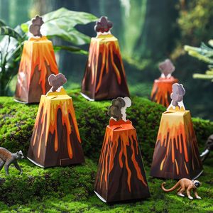 Decoraciones para fiestas de volcanes, contenedores de dulces de volcán de 6 pulgadas, cajas de regalos Goodie para bolsas de recuerdo de fiesta de cumpleaños, suministros - Product Image 1