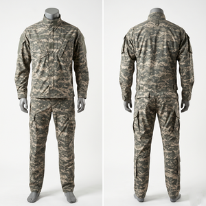 Uniforme Táctico para Hombre, 220 GSM, Ripstop, Polialgodón, Azul Grisáceo, Camuflaje, Camisa con Cierre de Cremallera, Pantalones Cargo, Logotipo Bordado Personalizado - Product Image 5