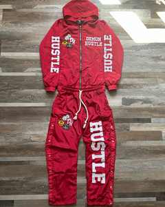 Diseño de sublimación de alta calidad, conjunto de chaquetas y pantalones cortavientos de nailon 100%, chándal deportivo, conjunto de chándal de entrenamiento para correr - Product Image 4