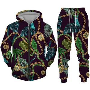 <b>Men's</b> Winter Plus Size Custom Logo Gym Fitness Jogger Set New Style Streetwear <b>Bandana</b> Print Sweatpants for Training and Sports - Product Image 4