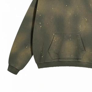 Custom Vintage Acid Wash Blank Hoodies 400 Gsm Acid Wash Hoodie - Product Image 3
