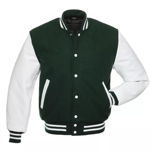 Vestes d'université personnalisables de haute qualité en gros Varsity Letterman vierge avec fermeture à bouton en corne et qualité supérieure - Product Image 3