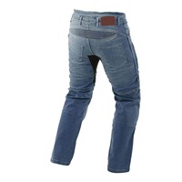 Pantalon en jean de moto entièrement doublé pour hommes Pantalon de moto renforcé d'hiver à motif solide