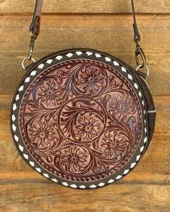 2023 haute qualité élégant Vintage en cuir repoussé bandoulière sac à bandoulière petite taille sac à main pour femmes - Product Image 1