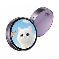Badge numérique magnétique intelligent personnalisé avec écran tactile TFT rond de 1,85 pouce, badge animé pour cosplay d'anime, exposition