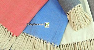 100% algodón lanza tejidos personalizados Waffle Jacquard arenque hueso térmico gancho libre Leno teje colores tamaños pesos a granel - Product Image 5