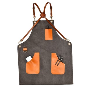 Tablier en Jean unisexe pour hommes et femmes, tablier de Chef de haute qualité - Product Image 1