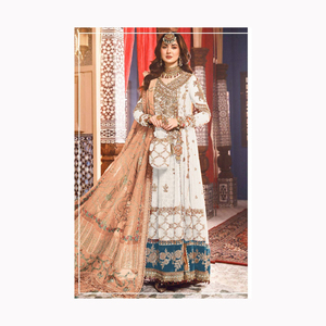 Ropa india y pakistaní Gharara diseños Punjabi Girl Sexy hermoso Salwar traje cuello diseños Sarara mujer vestido al por mayor - Product Image 2