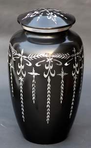 Adult Cremation Urns for Male/Female Funeral Urn for Human Ashes Decorative Urns for Ashes <b>Large</b> <b>Keepsake</b> <b>Box</b> (Black - 3) - Product Image 5