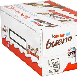 Barras de Chocolate de Lujo Kinder Bueno con Relleno de Crema de Avellanas, Paquete de Exportación - Product Image 1