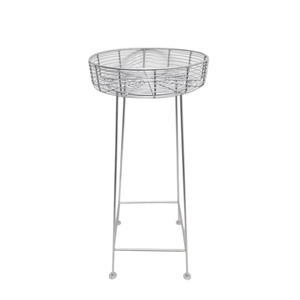 Soporte de maceta de hierro de diseño elegante, soporte de maceta de tamaño estándar de Color azul cielo para decoración de hogar y Hotel personalizado - Product Image 3