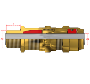 Prensaestopas de doble compresión para aplicaciones ignífugas o impermeables y antipolvo disponibles para la venta - Product Image 1