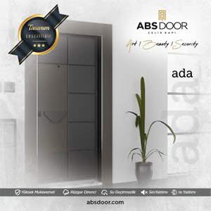 Porte de sécurité en acier moderne postmoderne de luxe ABSDOOR Ada avec isolation thermique, meilleure qualité d'entrée pour appartements en Turquie - Product Image 2