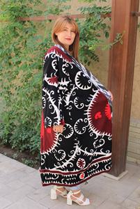 Chaqueta Larga Bordada para Mujer, Chaqueta Larga Suzani de Alta Calidad para Mujer, Colección de Invierno, Vestidos Casuales para Toda Ocasión - Product Image 3