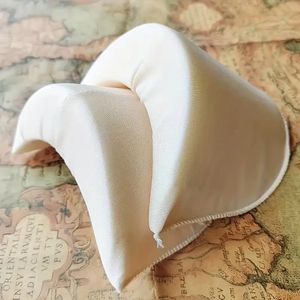 Bantalan Bahu Busa Kain Poliester Modis, Bantalan Bahu Tertutup Kain Poliester untuk Garmen Pria dan Wanita - Product Image 3