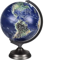 Globo de mapa del mundo metálico hecho a mano, personalizado, fácil de aprender, enseñanza de estudiantes, educativo