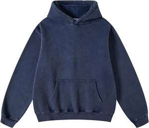 450gsm Mens Hoodies Pullover Oversized Hoodie Wash Plush Cotton Sudadera con capucha Vintage Heavyweight Hoodie Men Streetwear - Product Image 1