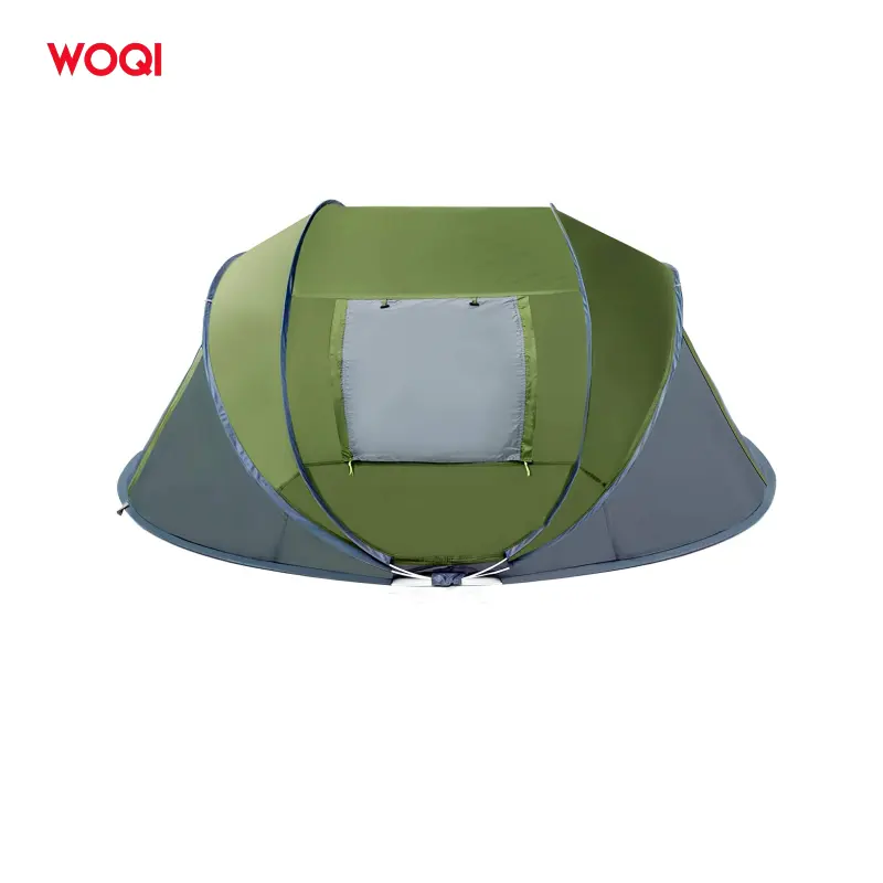 WOQI aktualisiertes ultraleichtes 3-4 Mann-Zelt 20D Nylon doppelschicht-Aluminiumstange Outdoor Winter-Camping-Zelt-Bett