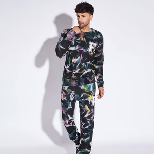 Sweat-shirts et pantalons de jogging pour hommes de haute qualité personnalisés, survêtement tie-dye surdimensionné, ensembles de survêtement pour hommes - Product Image 2