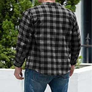 Camisa de franela de alta visibilidad hecha a medida para hombre - Product Image 2