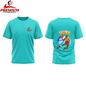 เสื้อยืดคอตตอน100% คอกลมสำหรับผู้ชายเสื้อโอเวอร์ไซส์โชว์ไหล่พิมพ์ลายโลโก้ออกแบบได้ตามต้องการ - Product Image 2
