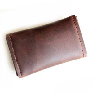 Étui de protection de rasoir en cuir à Grain riche fabriqué en usine, pochette de sécurité à Double bord pour rasoir - Product Image 4