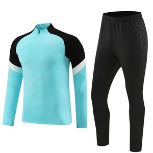 Survêtement de sport pour enfants et hommes, survêtement de football, haut à manches longues avec fermeture éclair, pantalon, automne/hiver, grande taille pour enfants - Product Image 6