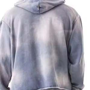 ชุดวอร์มผู้ชายซักกรดแขนยาวเสื้อลำลองมีฮู้ดคอเสื้อลายกรดซักได้ตามต้องการ - Product Image 5