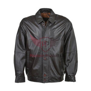 Chaqueta de cuero Premium Nap-Artesanía exquisita, chaqueta de cuero Oxblood de estilo atemporal prendas de vestir exteriores de cuero Nap - Product Image 1