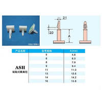 100 pièces entretoises de support PCB en plastique nylon ASH-5/6/8/9/11/13, à clipser, avec trou de 3mm, clips de fixation et colle 3M